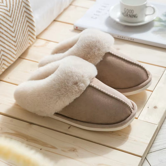 Women Slipper Memory Foam Fluffy Soft Warm Slip on House Slippers,Anti-Skid Cozy Plush for Indoor Outdoor