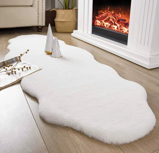 Hot Sale Faux Fur Rugs Mats Ultra Soft Rabbit Fur Rug Carpet Wholesale Faux Fur Rugs Carpets Decoration